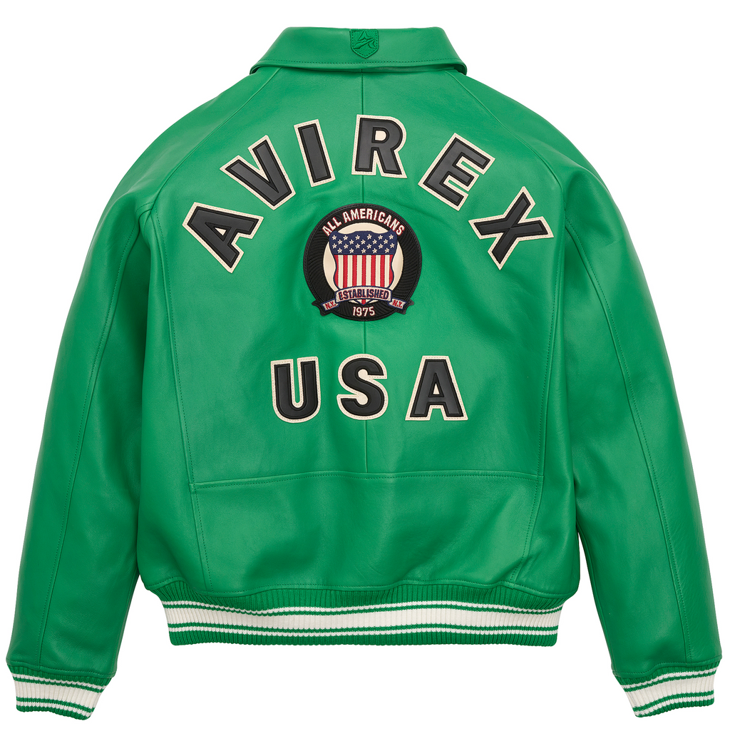 Shop Best High Sale Avirex Fashion Aviator Bomber Jelly Bean Leather Jackets For Sale rfxleatherofficial