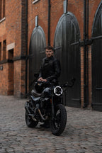 TWIN LEATHER JACKET BLACK - Men’s Leather Motorcycle Jacket Pando Moto