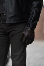 TWIN LEATHER JACKET BLACK - Men’s Leather Motorcycle Jacket Pando Moto