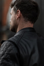 TWIN LEATHER JACKET BLACK - Men’s Leather Motorcycle Jacket Pando Moto
