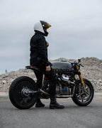 HUSKY JACKET BLACK – Sherpa Trucker Motorcycle Jacket Unisex Pando Moto