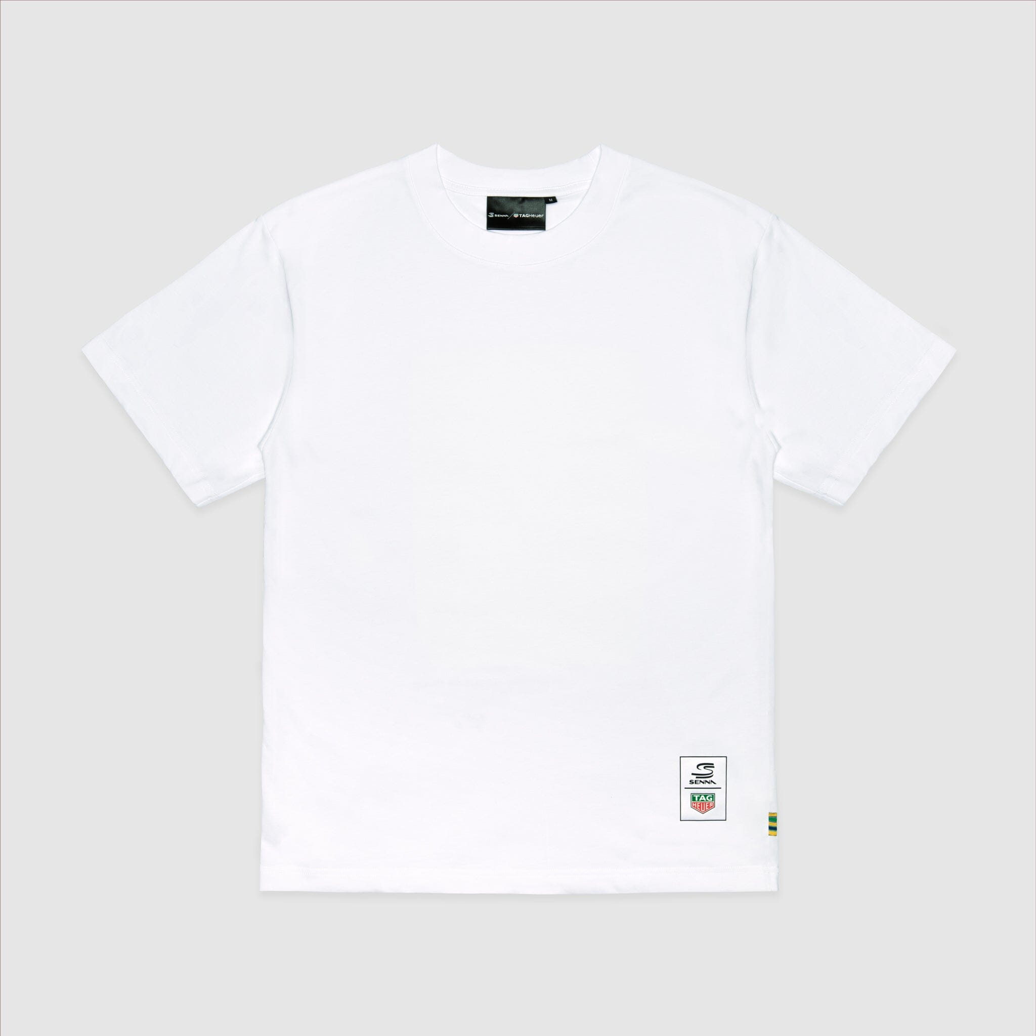Ayrton Senna F1 x Tag Heuer 88 T-Shirt - White/Black Endless Racegear