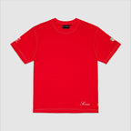 Ayrton Senna F1 x Tag Heuer Oversized Racing T-Shirt - Red Endless Racegear