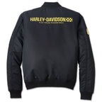 Harley-Davidson Men's At the Crank Bomber Jacket Black Endless Racegear