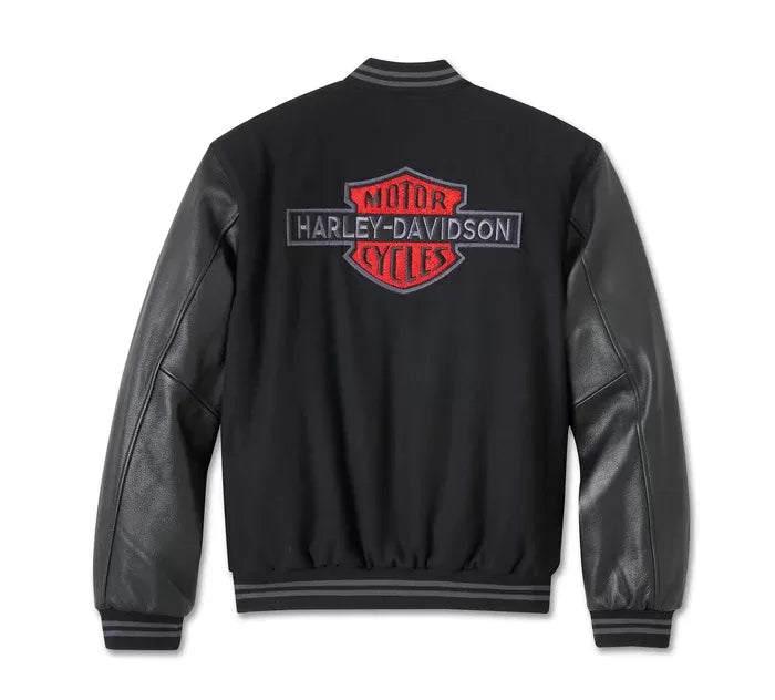 Harley-Davidson Men's V-Twin Varsity Replica Leather Jacket - Endless Racegear