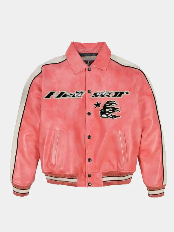 Hellstar x Avirex Leather Vintage Racing Jacket SHABA Collection