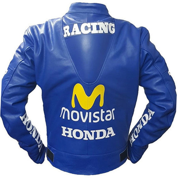 Honda Repsol Cx Cowhide Motorbike Leather Jacket 3A MOTO LEATHER