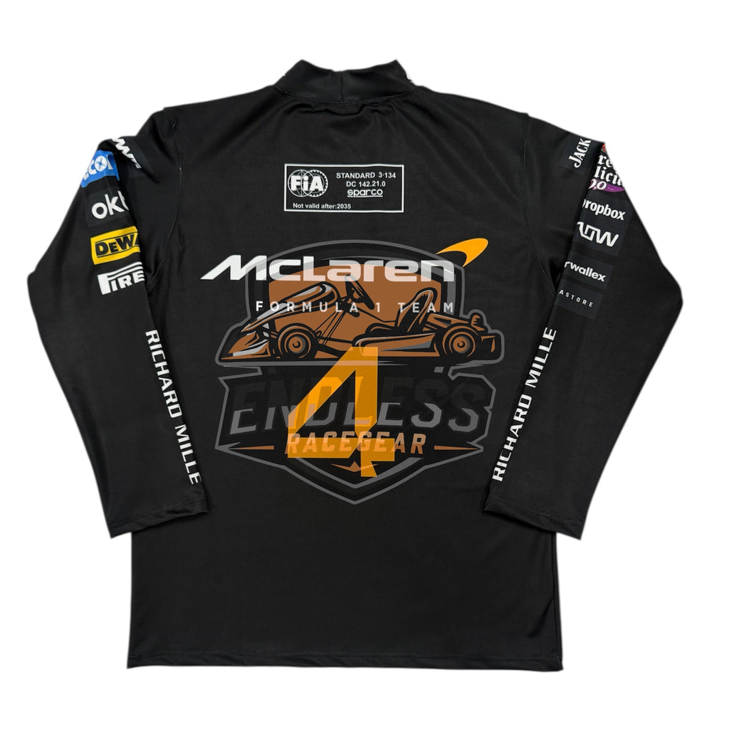 Lando Norris F1 Racing Shirt Compression 2025 | McLaren Replica Compression