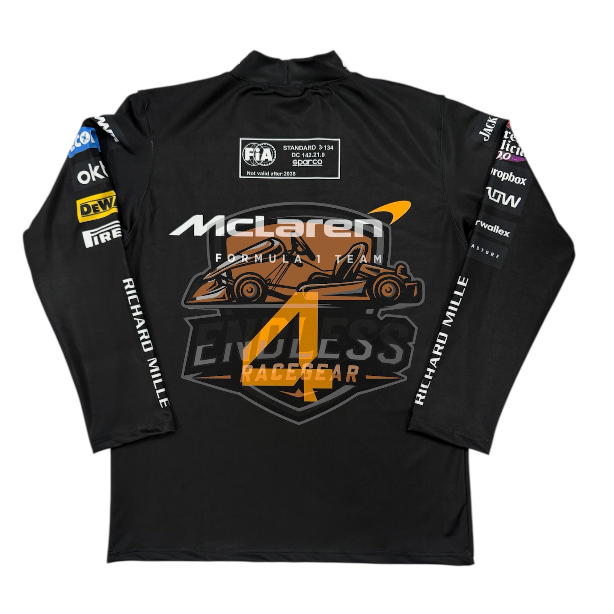 Lando Norris F1 Racing Shirt Compression 2025 | McLaren Replica Compression