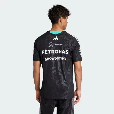 Mercedes - AMG Petronas Formula One 2026 Men's Team Jersey T-Shirt - White/Black Mercedes AMG Petronas