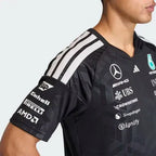 Mercedes - AMG Petronas Formula One 2026 Men's Team Jersey T-Shirt - White/Black Mercedes AMG Petronas