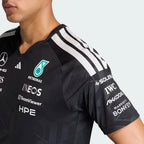 Mercedes - AMG Petronas Formula One 2026 Men's Team Jersey T-Shirt - White/Black Mercedes AMG Petronas