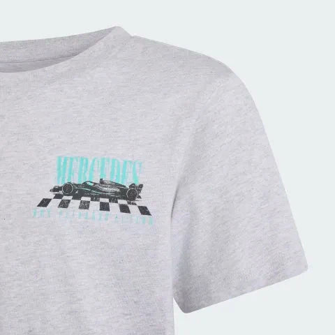 Mercedes - AMG Petronas Formula One Kids Graphic T-Shirt - Youth Grey Mercedes AMG Petronas