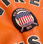 Buy Best Original Winter Avirex B3 Shearling Orange Leather Jackets For Sale rfxleatherofficial