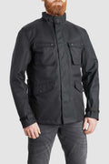 M65 WP JACKET BLACK - Slim-Fit Waterproof Motorcycle Jacket Pando Moto