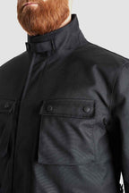 M65 WP JACKET BLACK - Slim-Fit Waterproof Motorcycle Jacket Pando Moto