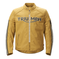 Braddan Gold Retro Air Race Leather Jacket Triumph