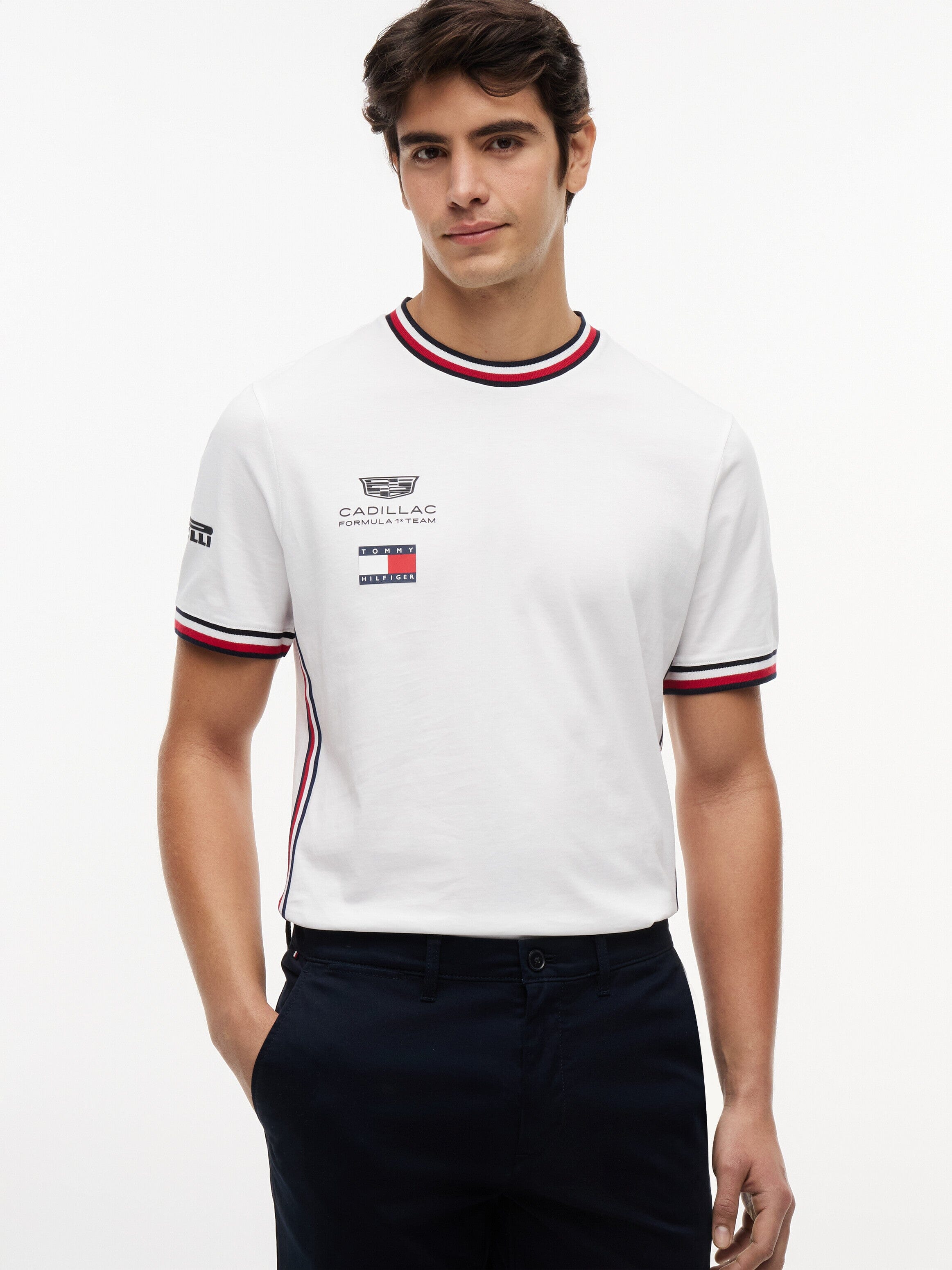 Cadillac F1 Racing 2026 Team T-Shirt - Black/White Cadillac F1