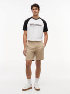 Cadillac F1 Racing Script Raglan T-Shirt - White Cadillac F1