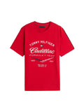 Cadillac F1 Racing Varsity Graphic T-Shirt - Red Cadillac F1