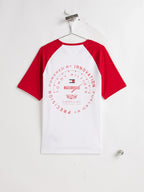 Cadillac F1 Racing Varsity Raglan T-Shirt - White Cadillac F1