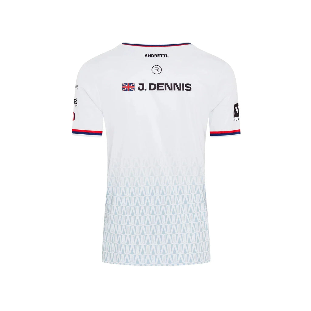 Andretti Formula E S12 x Reflo Team Jake Dennis T-Shirt - White Andretti Formula E