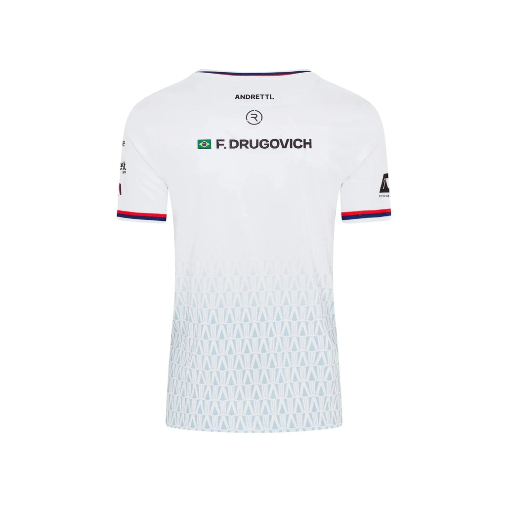 Andretti Formula E S12 x Reflo Felipe Drugovich T-Shirt - White Andretti Formula E