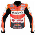 New Mens Multicolor Racing Motorcycle Cowhide Leather Jacket 3A MOTO LEATHER