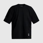 Ayrton Senna F1 x Tag Heuer Oversized Badge T-Shirt - White/Black T-shirts Ayrton Senna XS Black 