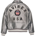 Purchase Best Style Of Metallic Silver Of Fashion Bomber Leather Jackets For Mens rfxleatherofficial