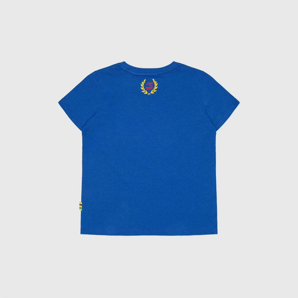 Ayrton Senna F1 Senninha T-Shirt - White/Red/Blue Endless Racegear