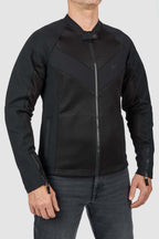 STEALTH BLACK AAA - Light-weight armored jacket for men Pando Moto