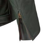 Braddan Green Leather Jacket Triumph