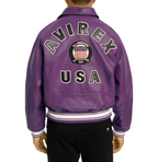 Purchase Best High Quality Orchid Color Leather Avirex Fashion Limited Edition Ombre Icon Jackets rfxleatherofficial