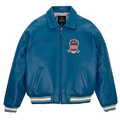 Shop Best High Sale Avirex Fashion Aviator Bomber Teal Leather Jackets For Sale rfxleatherofficial