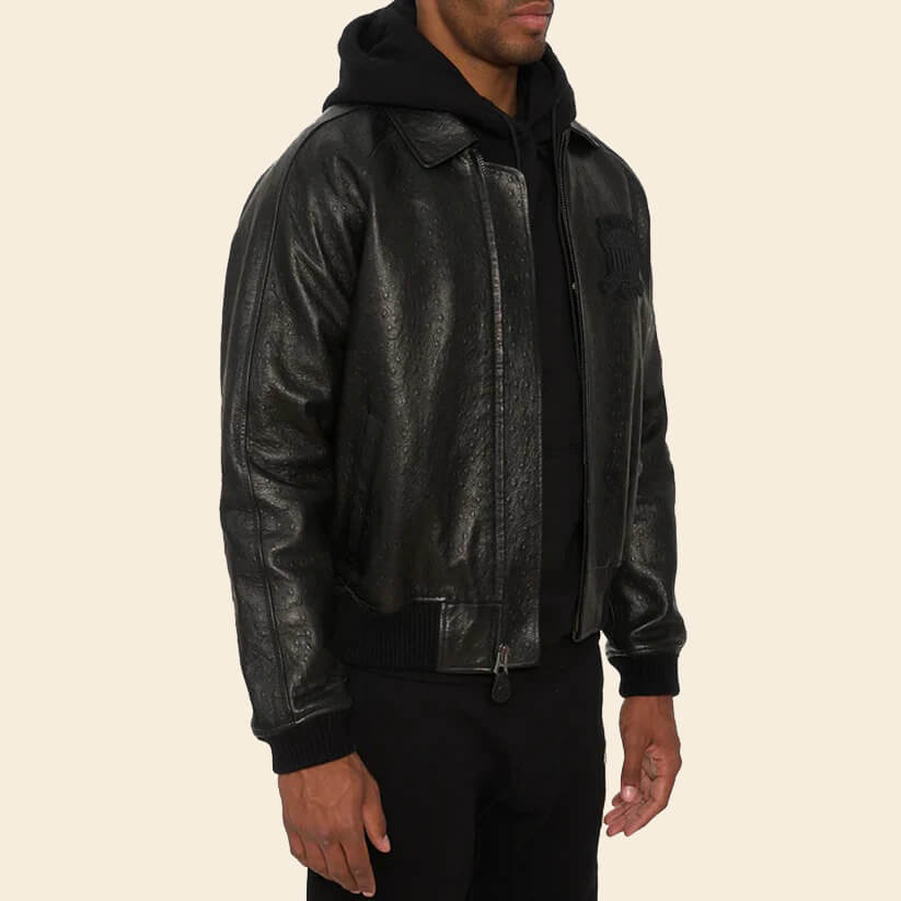 New Black Limited Edition Avirex Leather Jacket 3A MOTO LEATHER