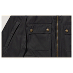 *New* Belstaff Roberts Cotton Canvas Motorcycle Jacket - Black Endless Racegear 6