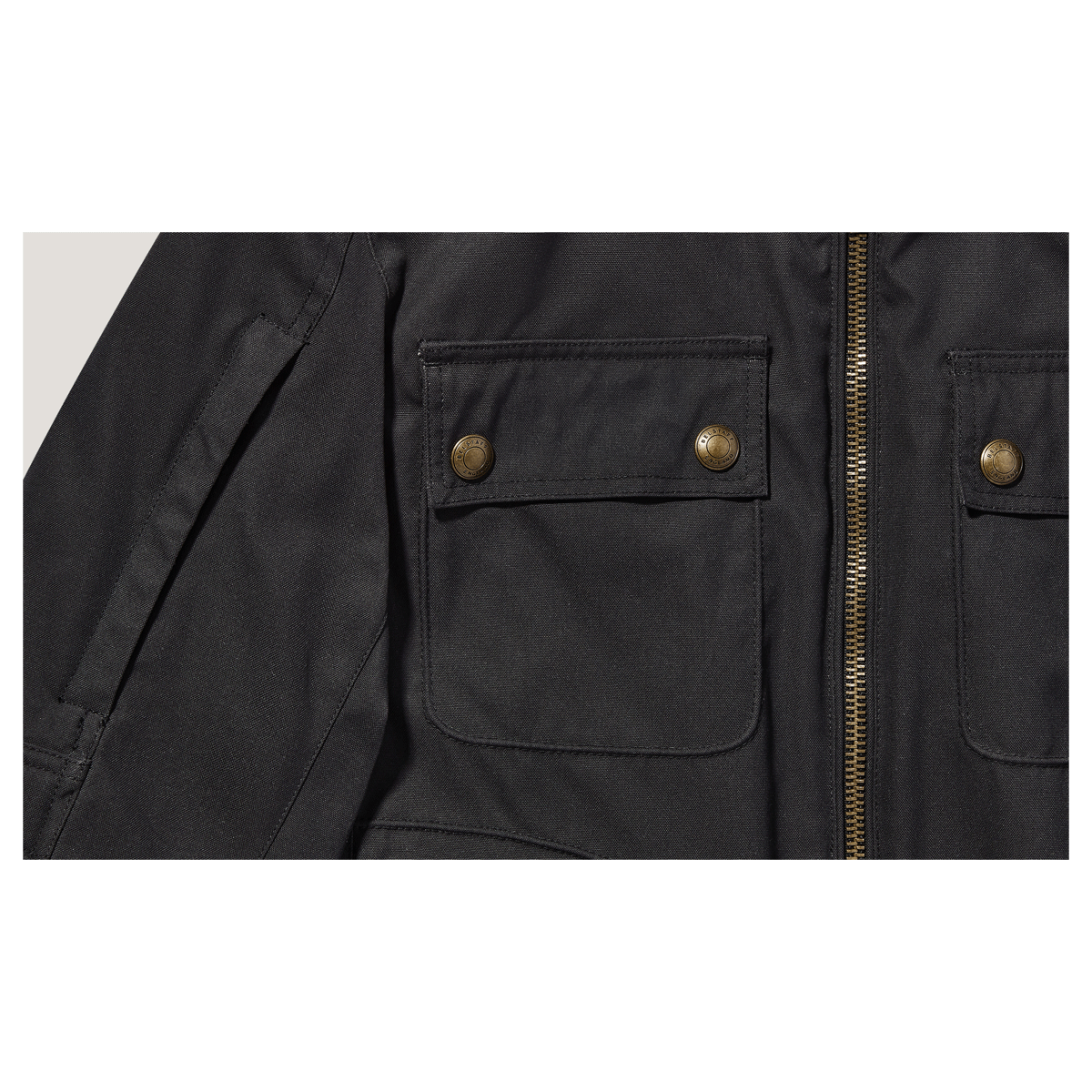 *New* Belstaff Roberts Cotton Canvas Motorcycle Jacket - Black Endless Racegear 6