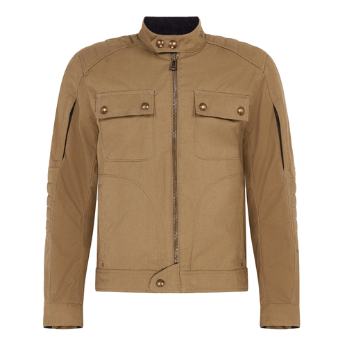 *New* Belstaff Roberts Cotton Canvas Motorcycle Jacket - Olive Endless Racegear 2