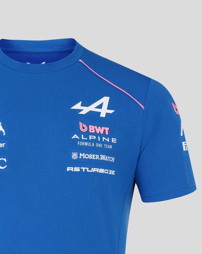 Alpine Racing F1 2026 Men's Team Set Up T-Shirt - Lapis Blue Alpine
