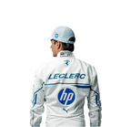 Endless Racegear Charles Leclerc Monaco GP race suit replica white back view with HP and Leclerc logos