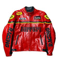 Ferrari Red Leather Jacket Men Endless Racegear