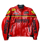 Ferrari Red Leather Jacket Men Endless Racegear