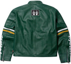Supreme Green Leather Vintage Racing Jacket Ex Race Gear
