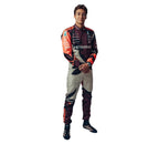 Endless Racegear Andrea Kimi Antonelli Miami GP race suit full length maroon and orange racing suit with sponsor logos