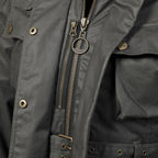 Ladies Khaki Beck Wax Textile Jacket Triumph