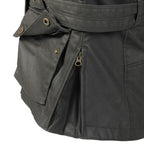 Ladies Khaki Beck Wax Textile Jacket Triumph