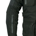 BGA Velocity Water Resistant Cordura Motorcycle Jacket Black CE Armoured