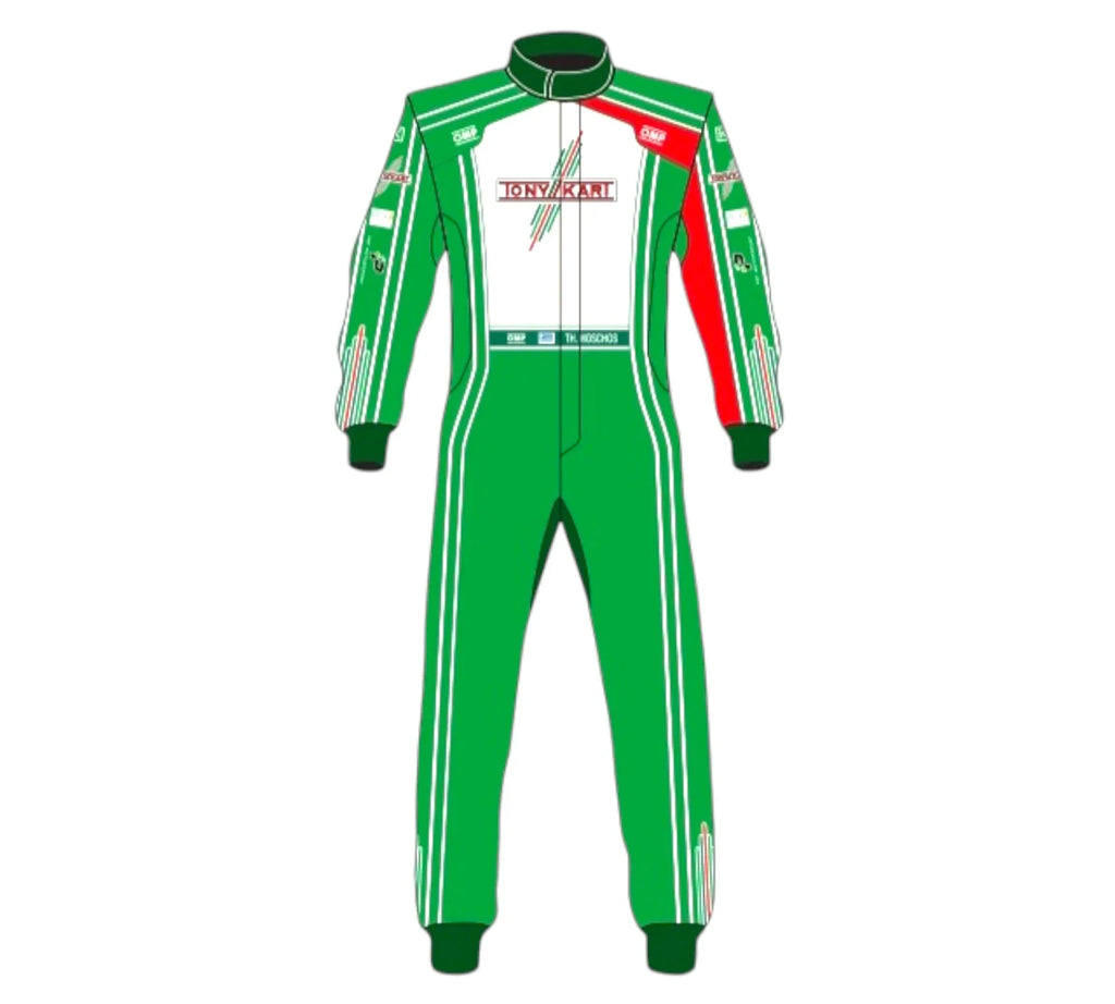 OMP Tony kart Sublimation Printed Go Kart Racing Suit Endless Racegear