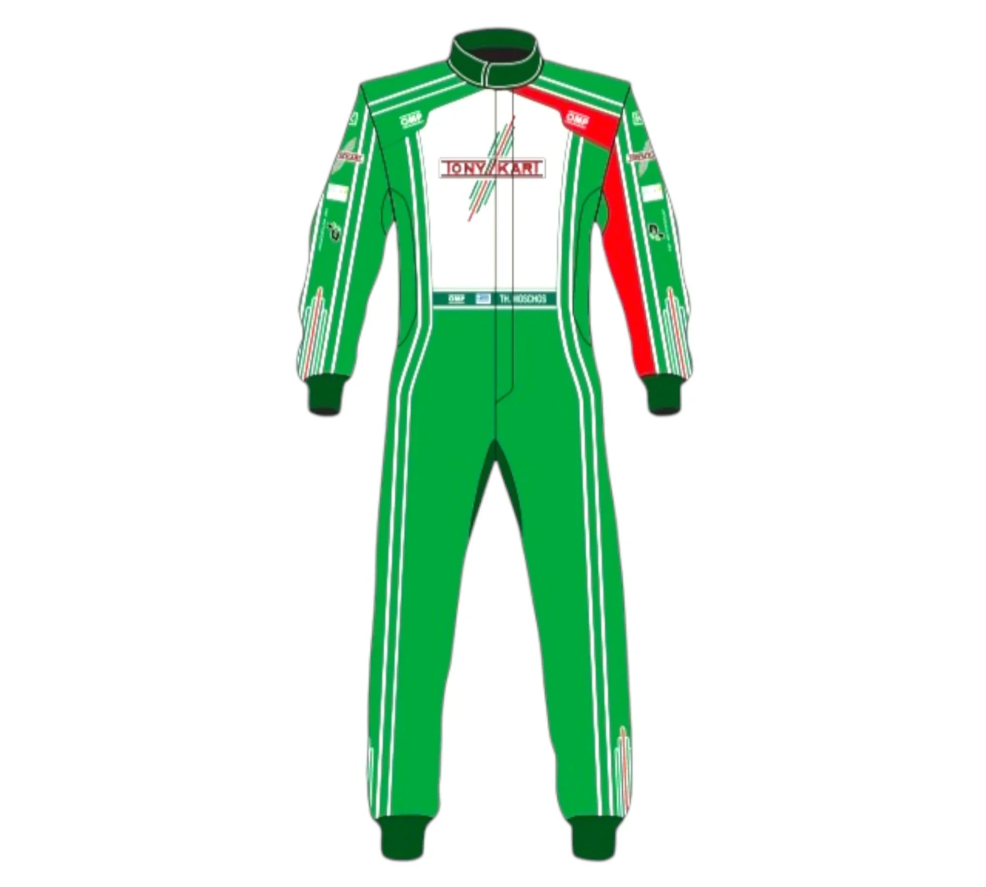 OMP Tony kart Sublimation Printed Go Kart Racing Suit Endless Racegear